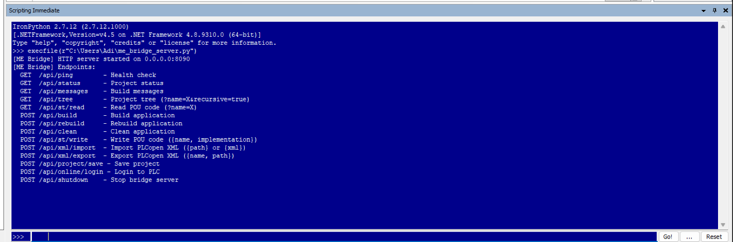 HTTP Bridge pentru Machine Expert: Programare PLC cu AI de pe Linux